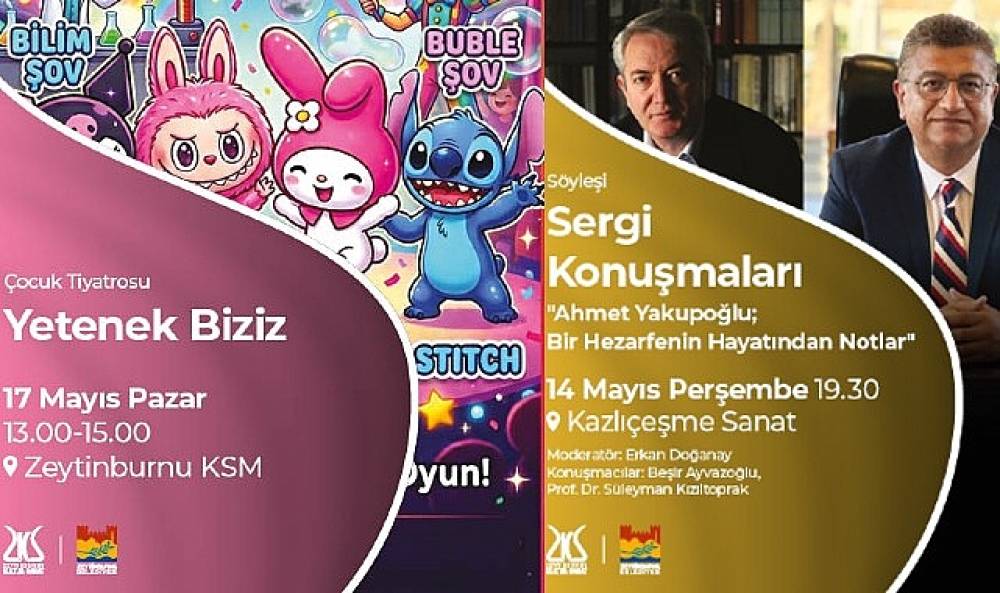 Zeytinburnu K&uuml;lt&uuml;r Sanat 11-17 Mayıs Haftalık Etkinlik Takvimi
