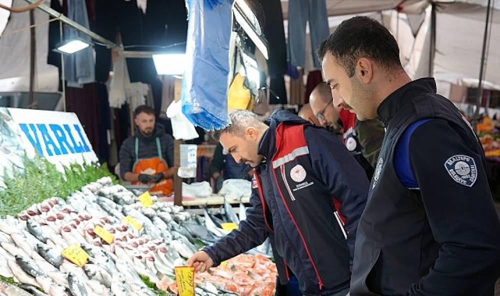 Maltepe'de balık denetimi