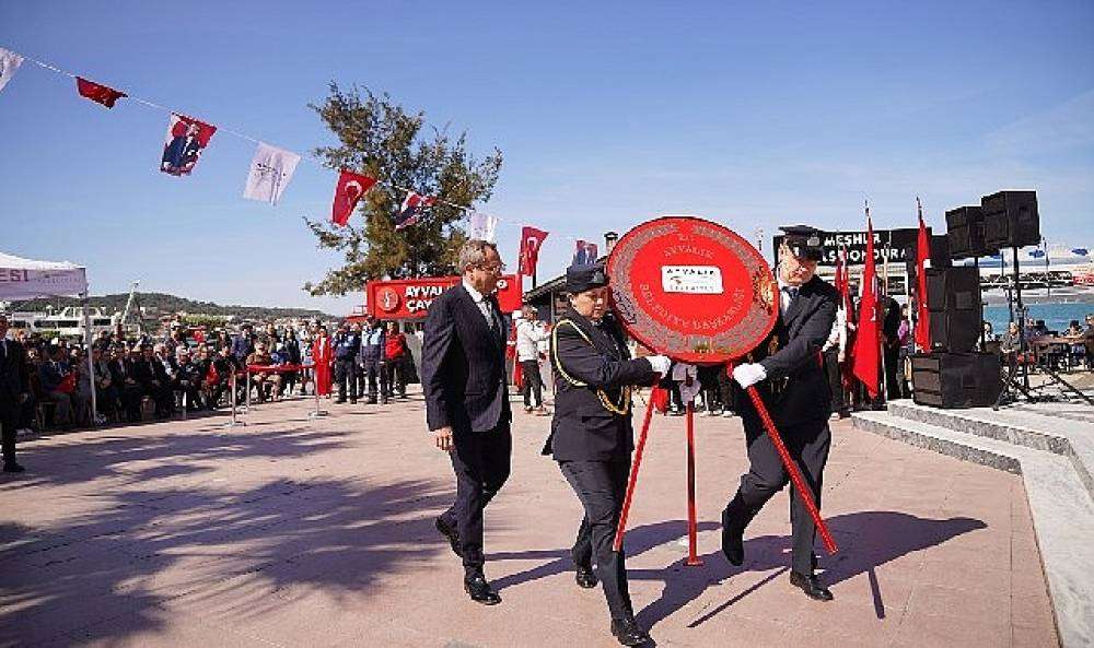 Atatürk'ün Ayvalık'a gelişinin 91'inci Yıl Dönümü kutlandı 